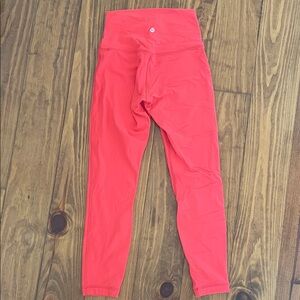 Lululemon Athletica Red Leggings